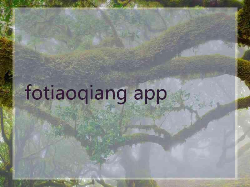 fotiaoqiang app