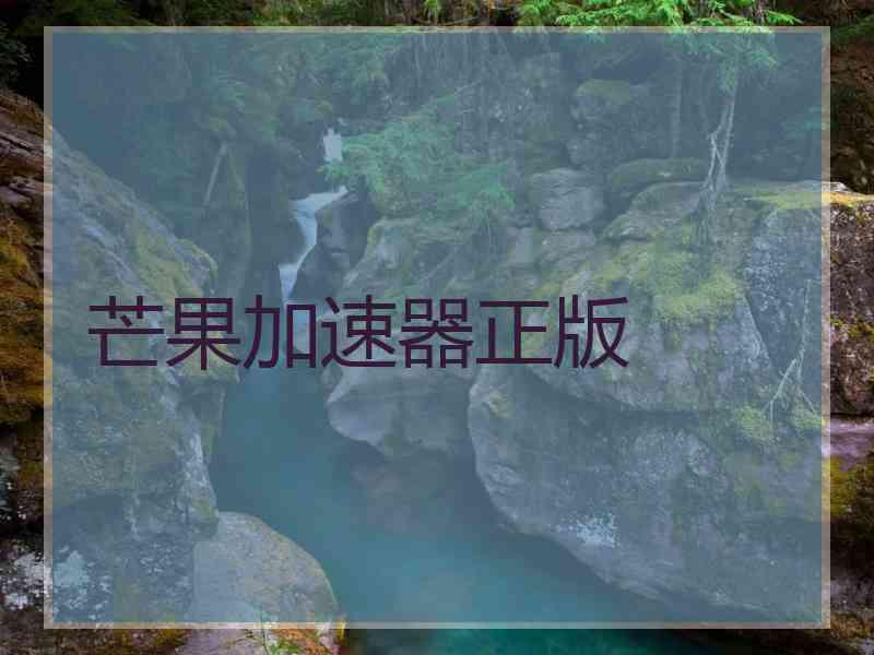 芒果加速器正版 芒果加速器正版