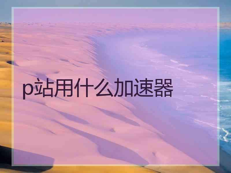 p站用什么加速器 p站用什么加速器