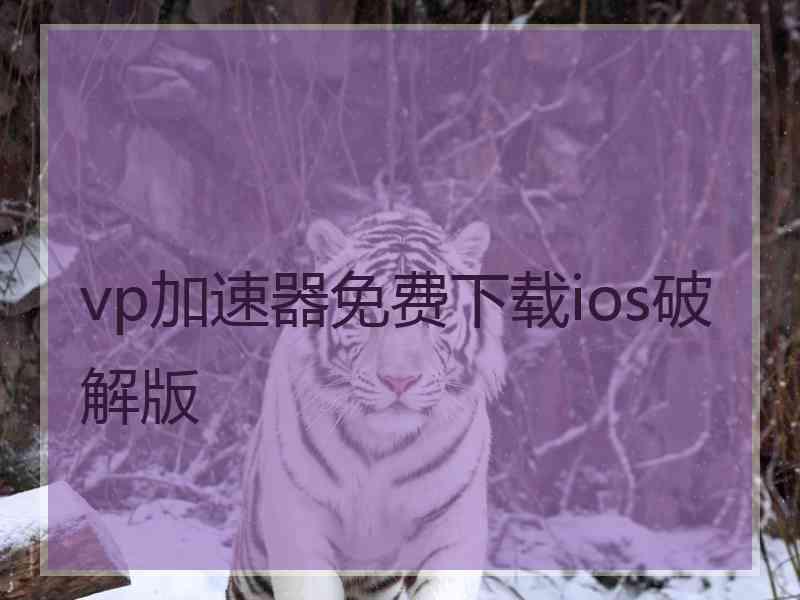 vp加速器免费下载ios破解版
