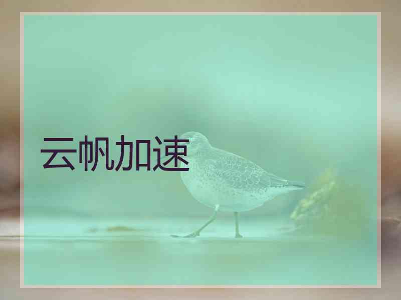云帆加速