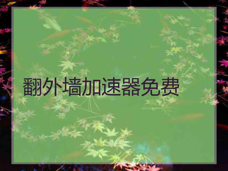 翻外墙加速器免费