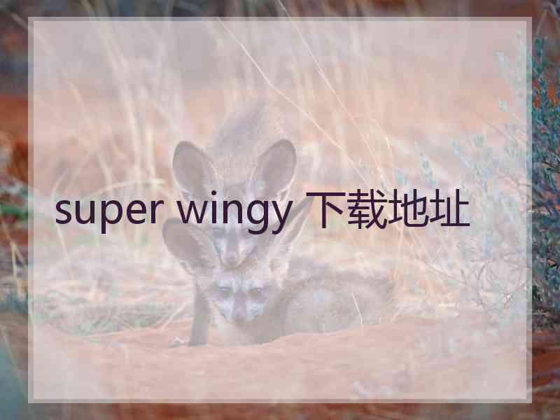 super wingy 下载地址