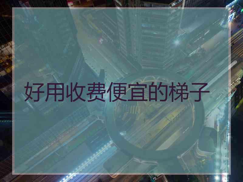 好用收费便宜的梯子