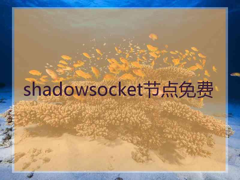 shadowsocket节点免费