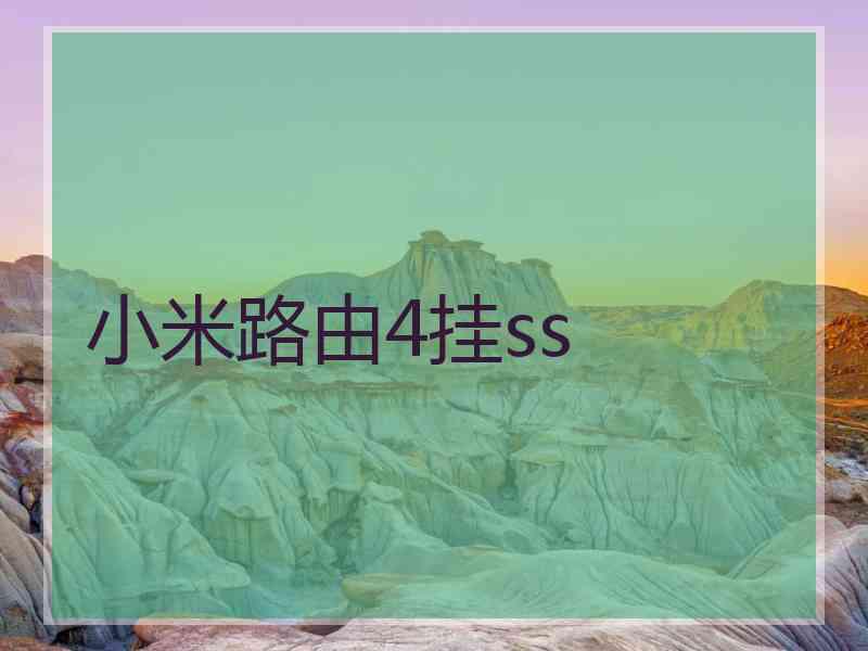 小米路由4挂ss