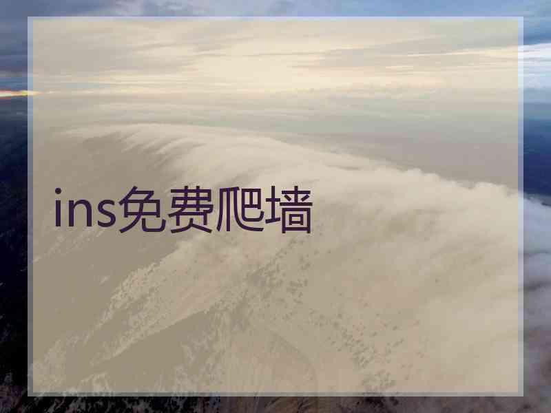 ins免费爬墙