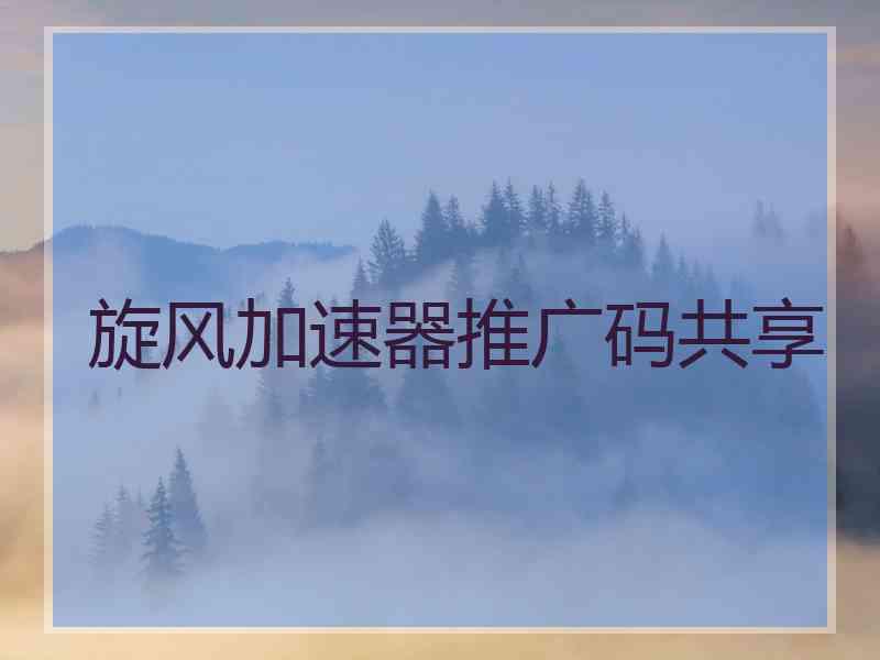旋风加速器推广码共享