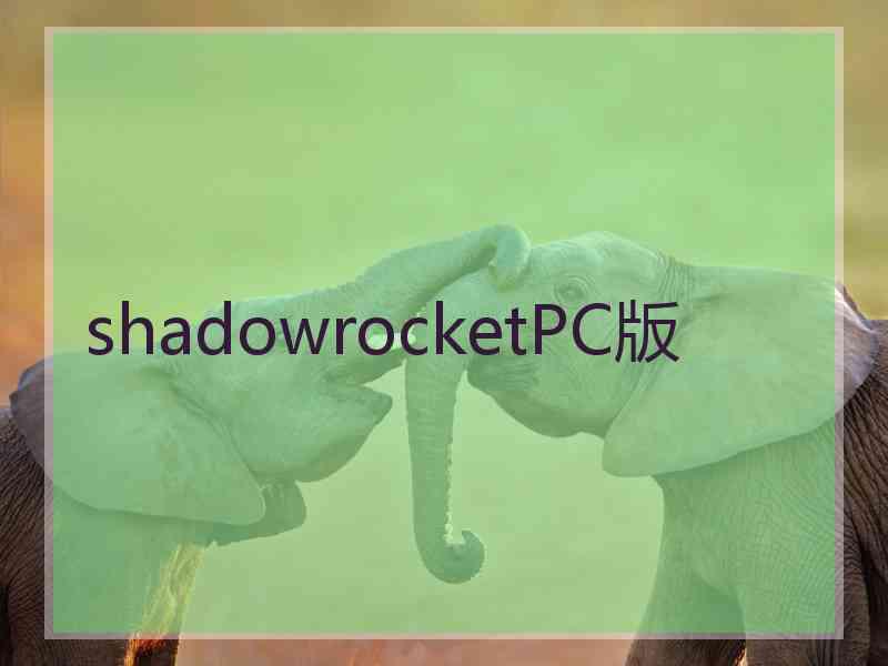 shadowrocketPC版