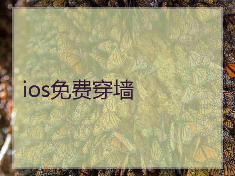 ios免费穿墙