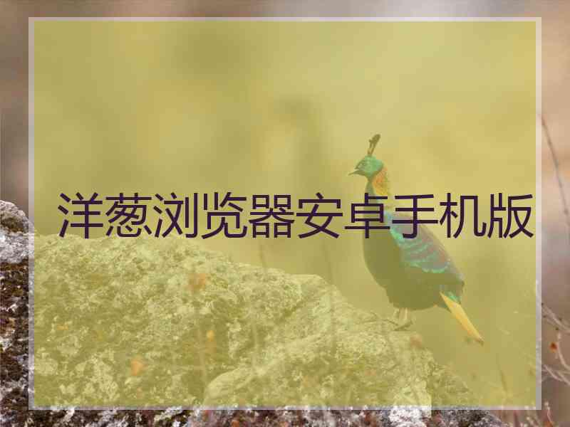洋葱浏览器安卓手机版