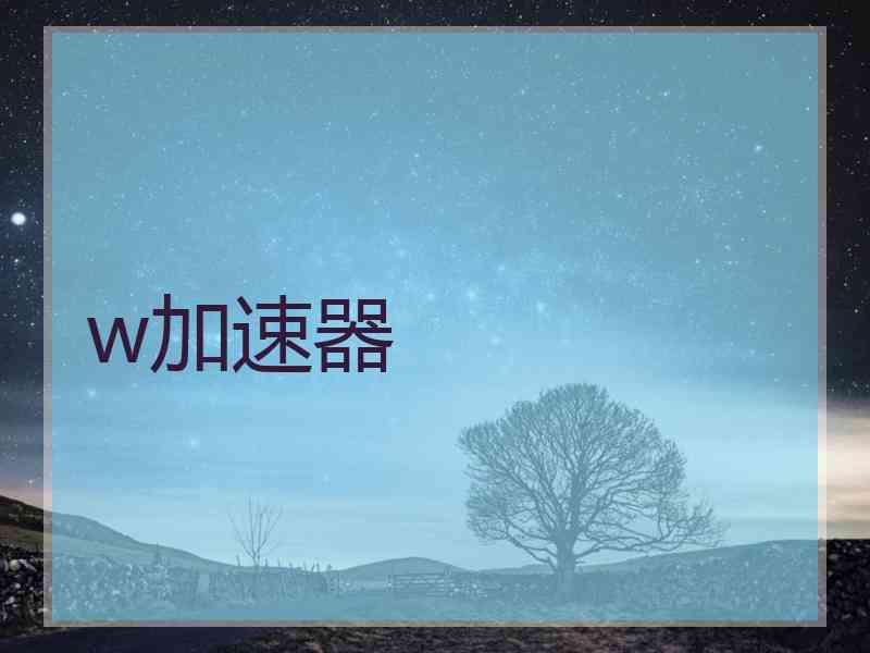 w加速器