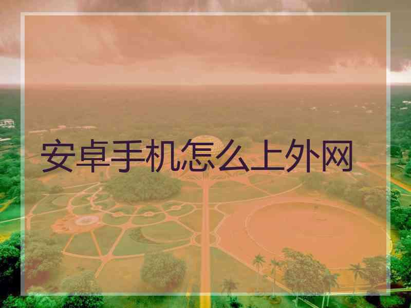 安卓手机怎么上外网