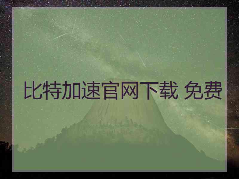 比特加速官网下载 免费