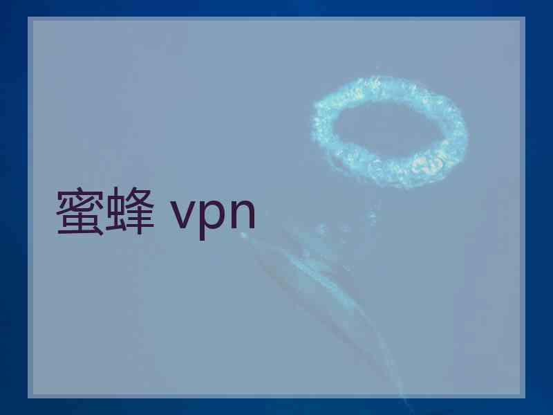 蜜蜂 vpn