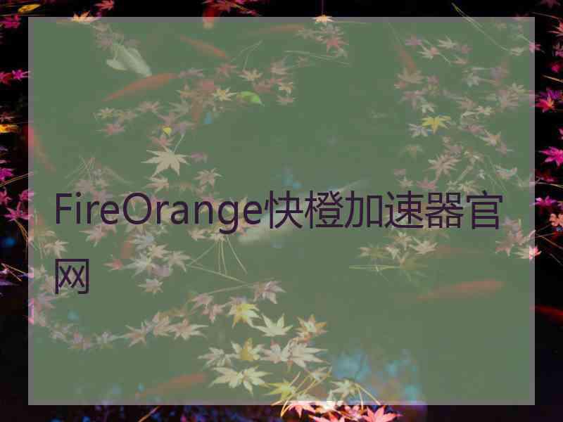 FireOrange快橙加速器官网
