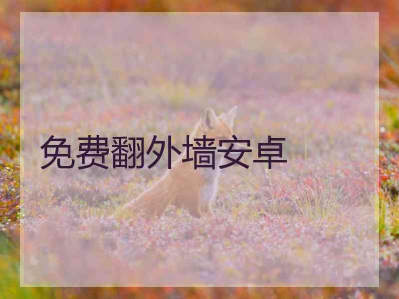 免费翻外墙安卓