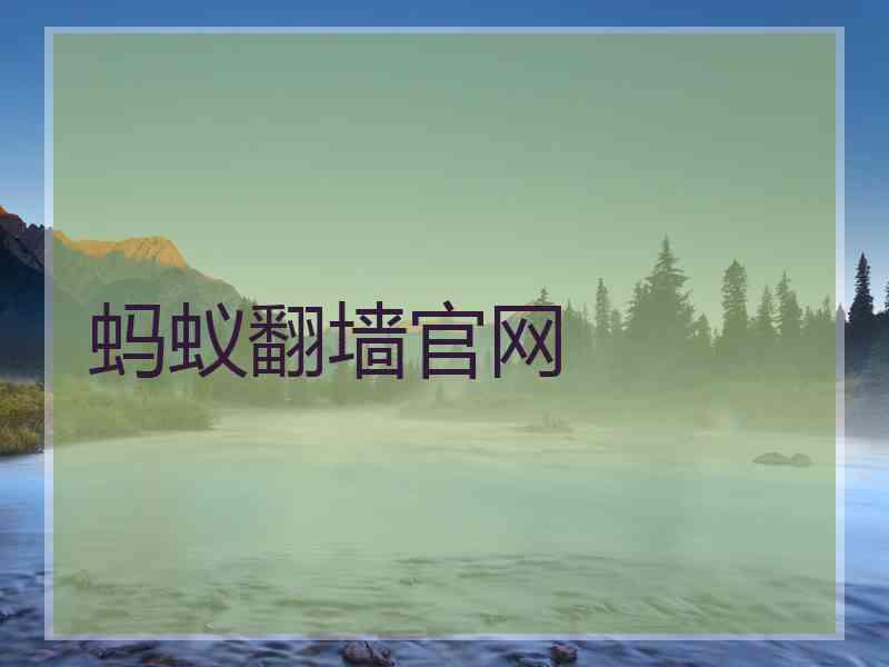 蚂蚁翻墙官网