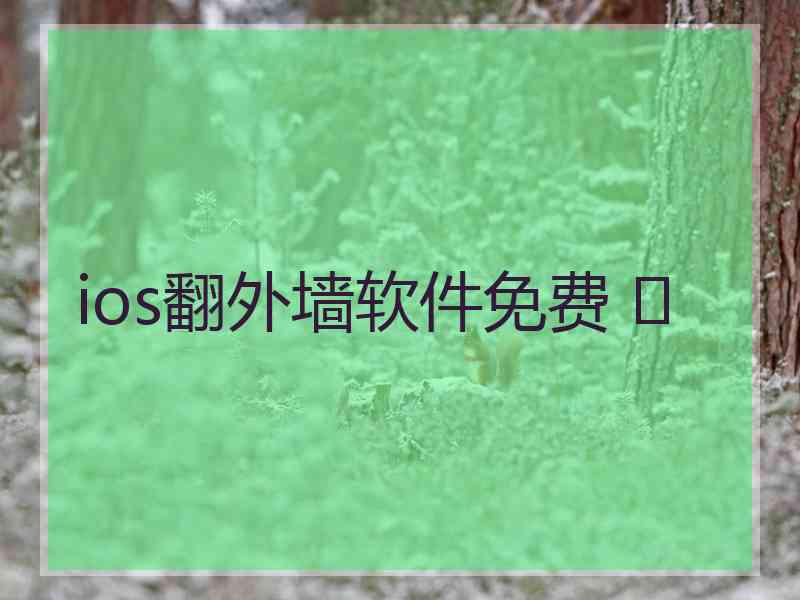 ios翻外墙软件免费 	