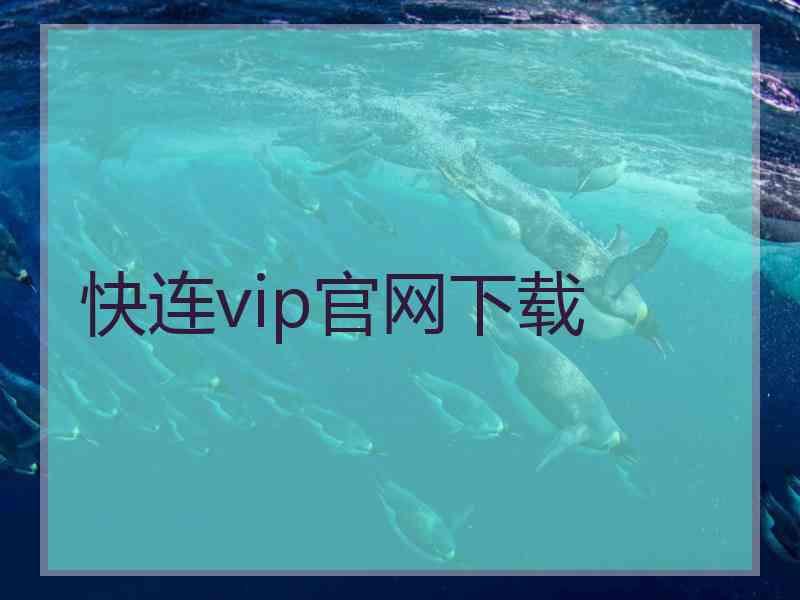 快连vip官网下载
