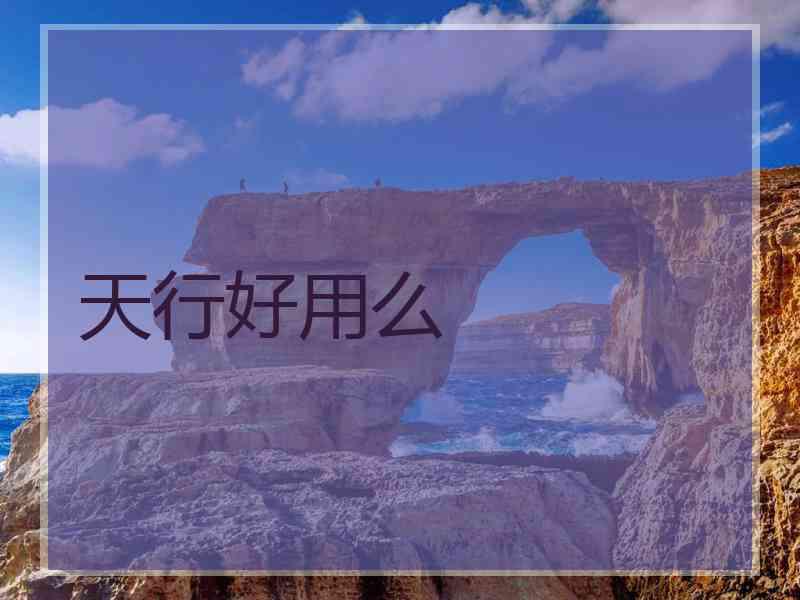 天行好用么