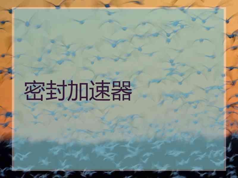 密封加速器