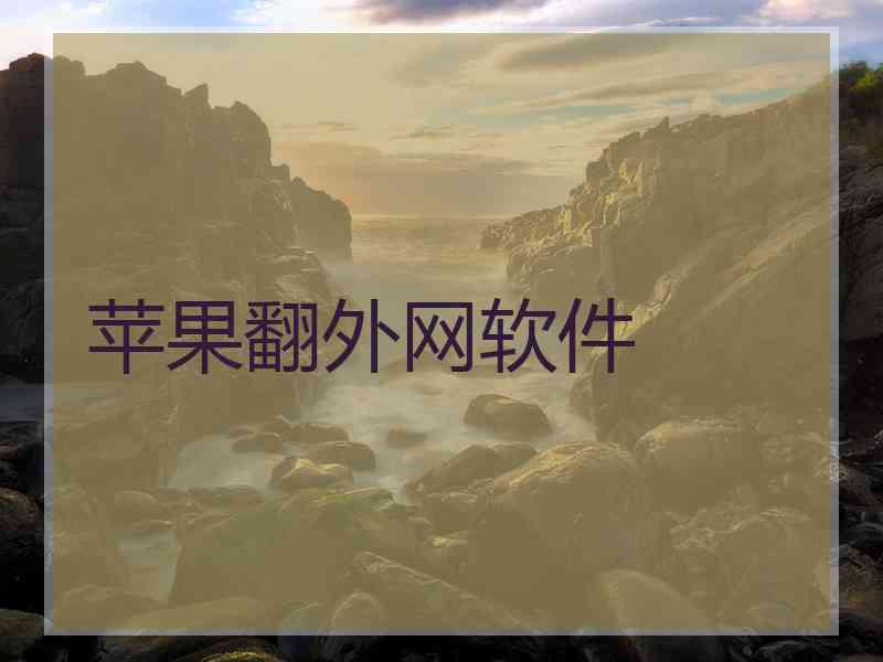 苹果翻外网软件