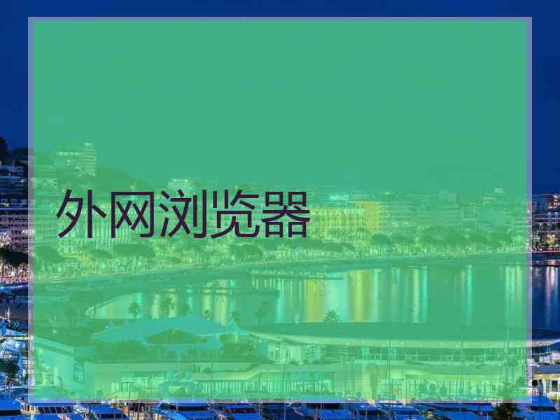 外网浏览器