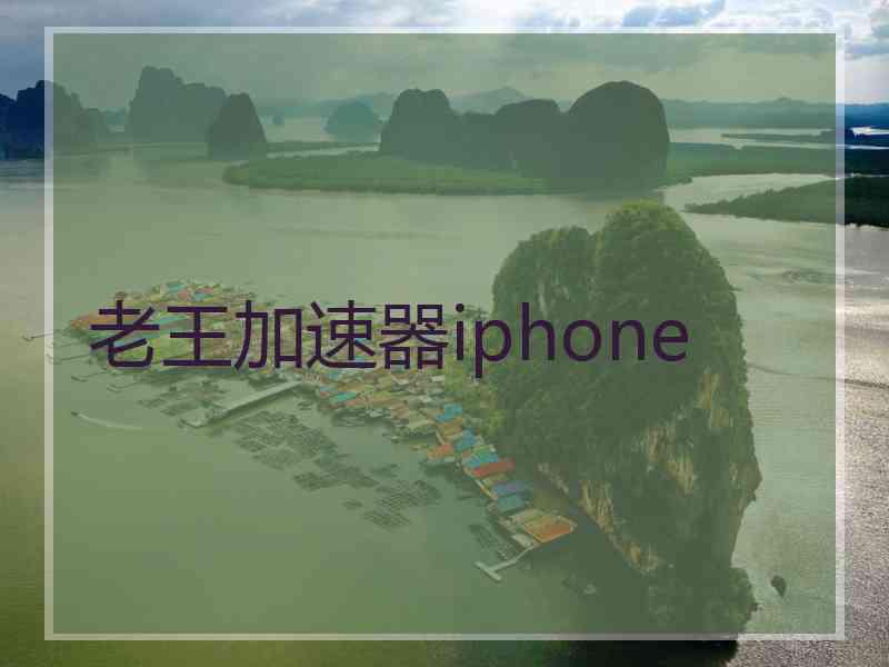 老王加速器iphone