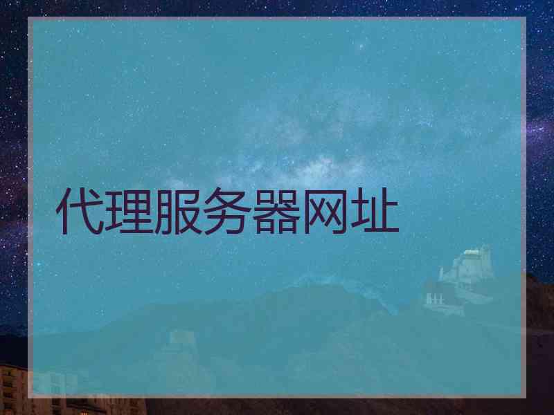 代理服务器网址