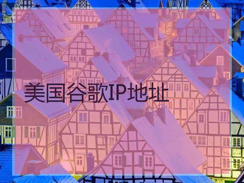 美国谷歌IP地址
