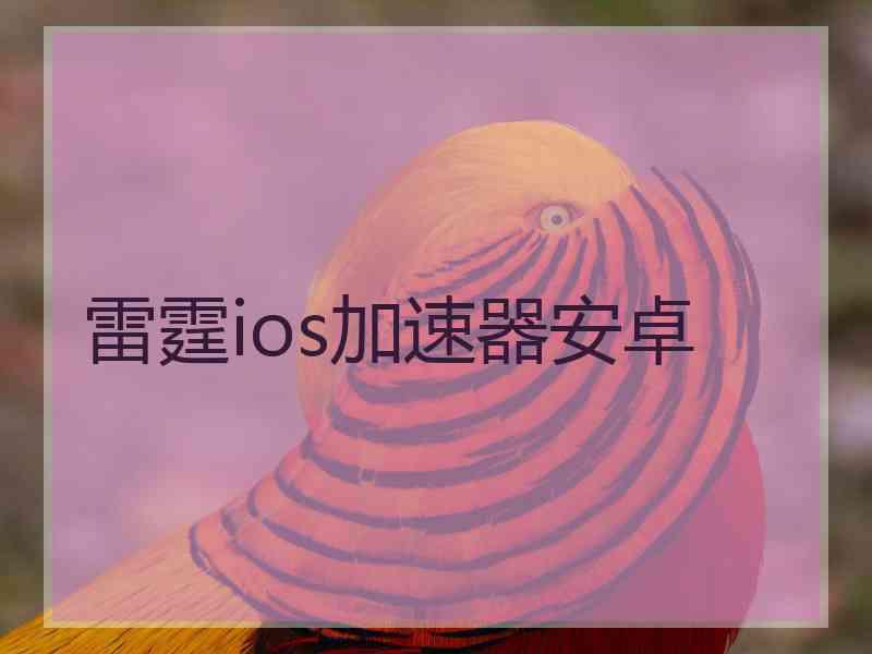 雷霆ios加速器安卓