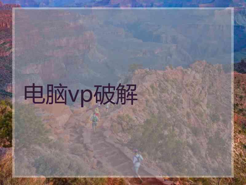 电脑vp破解
