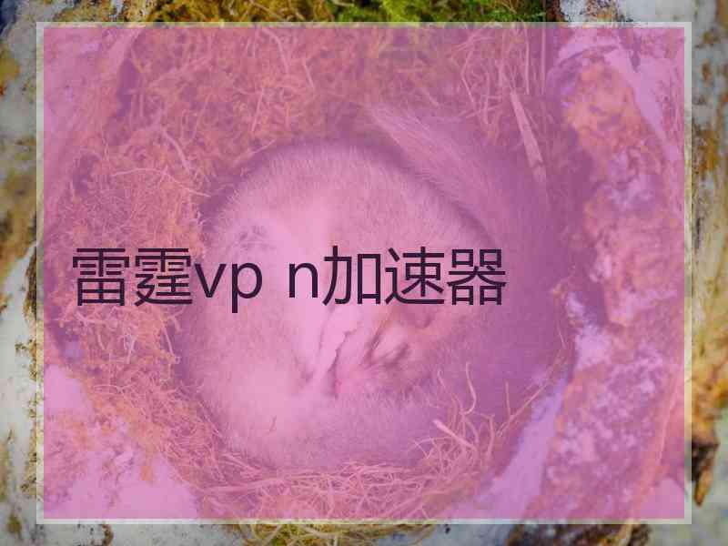 雷霆vp n加速器