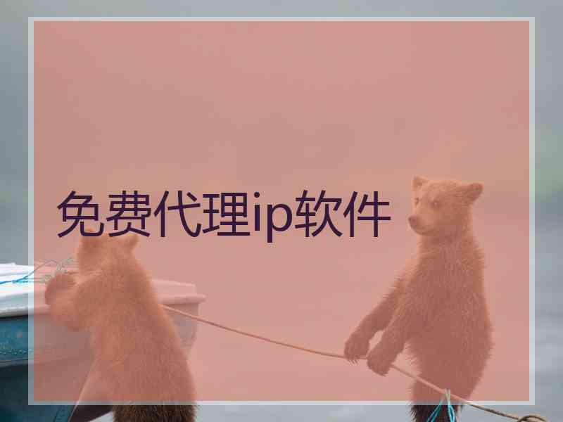 免费代理ip软件