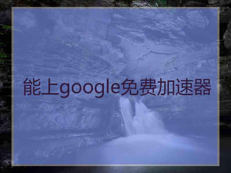 能上google免费加速器