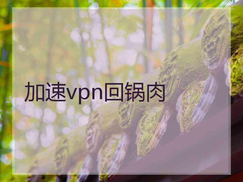 加速vpn回锅肉