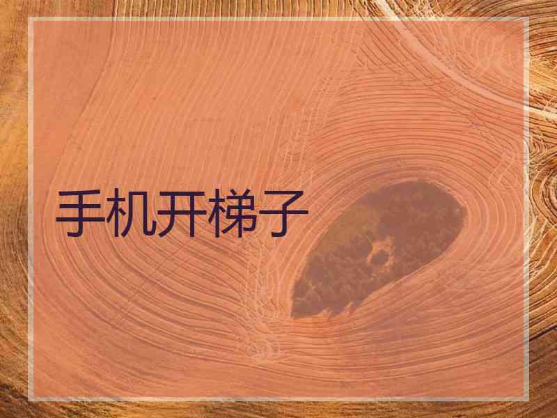 手机开梯子