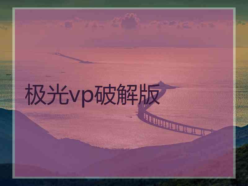 极光vp破解版