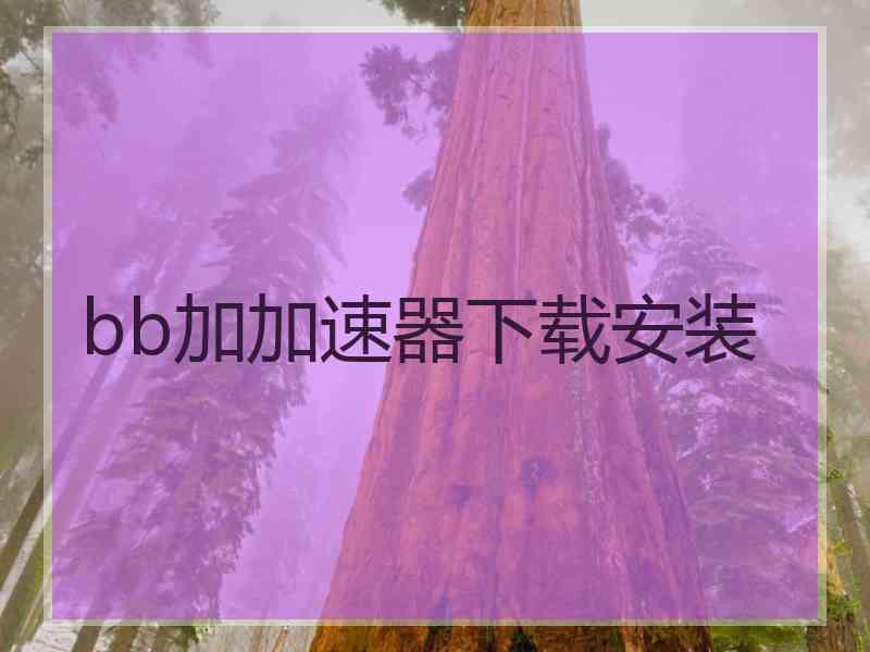 bb加加速器下载安装