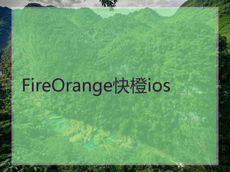 FireOrange快橙ios