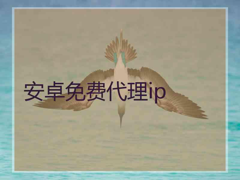 安卓免费代理ip