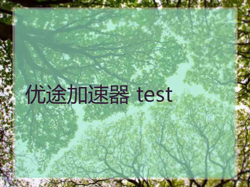 优途加速器 test