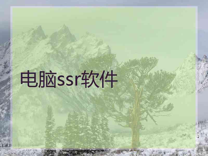 电脑ssr软件