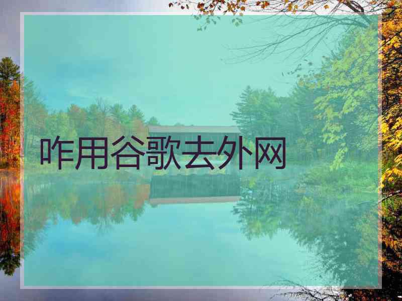咋用谷歌去外网