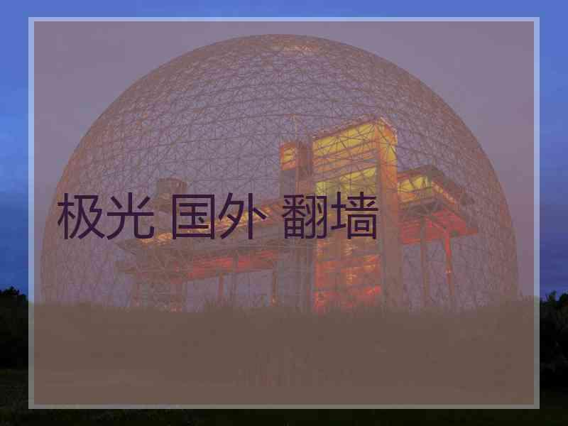 极光 国外 翻墙