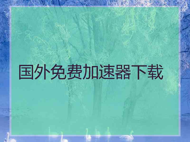 国外免费加速器下载