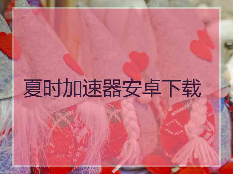 夏时加速器安卓下载
