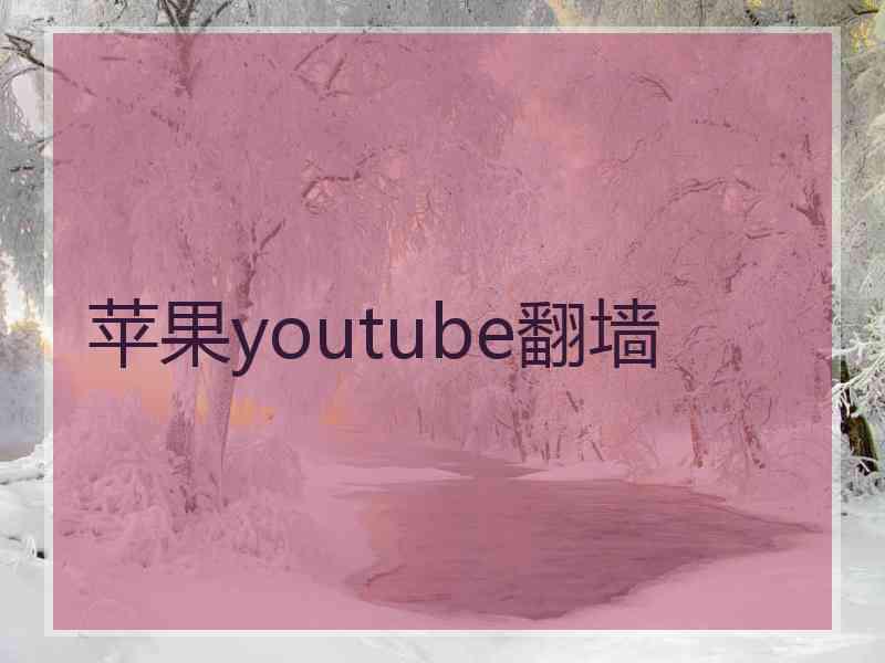 苹果youtube翻墙