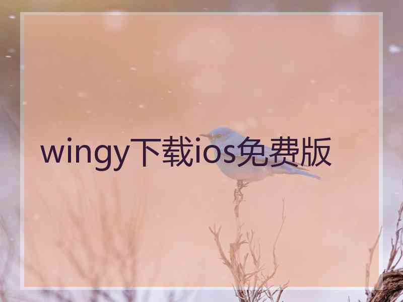 wingy下载ios免费版
